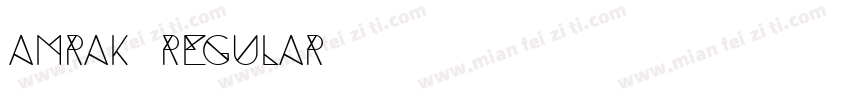 Amrak Regular字体转换
